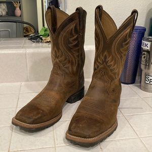 Ariat Hybrid Rancher Mens Cowboy Boots Wide Square Toe